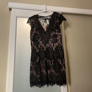 No name Black Lace Dress (nude under)